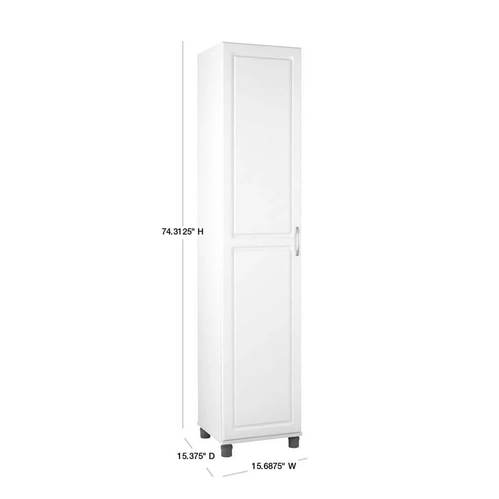 Trailwinds 16 in. White Storage Cabinet by Ameriwood Home 3 Trailwinds 16 in. White Storage Cabinet by Ameriwood Home - Image 3