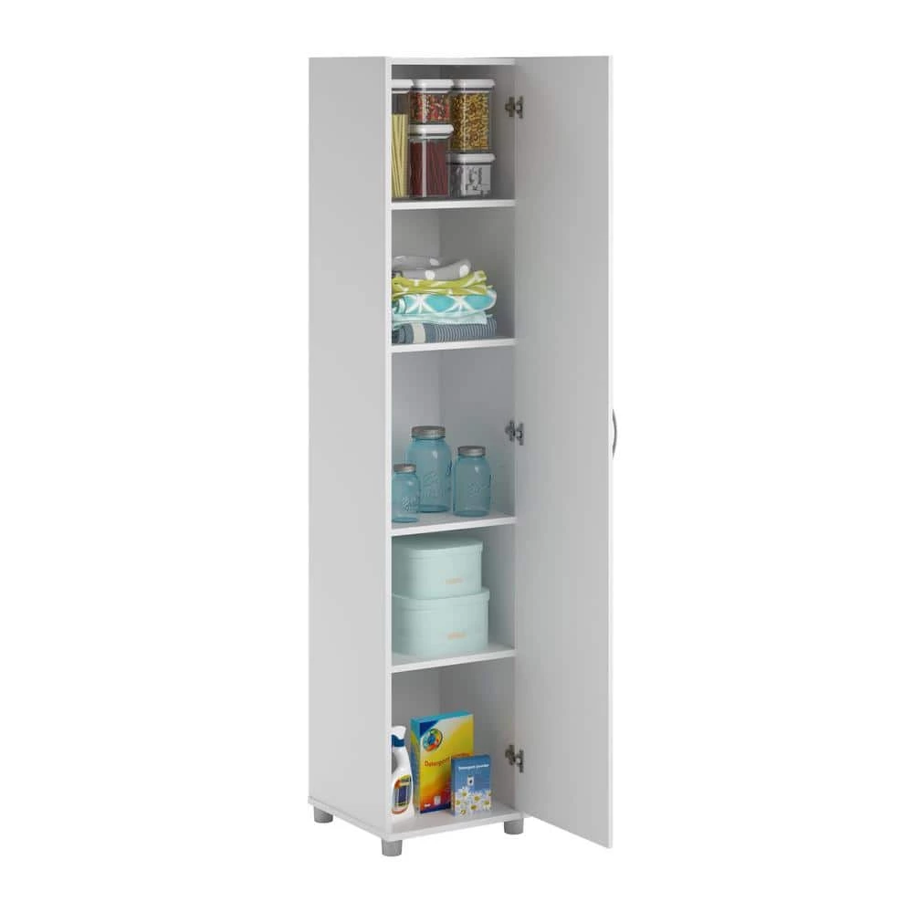 Trailwinds 16 in. White Storage Cabinet by Ameriwood Home 10 Trailwinds 16 in. White Storage Cabinet by Ameriwood Home - Image 10