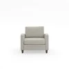 Blake Modern Beige Upholstered-Pillow-Back Arm Chair by HOMESTYLES