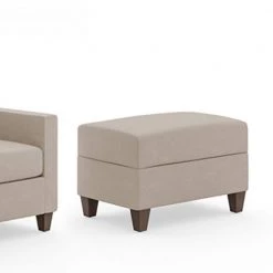 Dylan Beige Upholstered Chair and Ottoman by HOMESTYLES -Deals HOMESTYLES Store beige homestyles accent chairs 2001 18 fb80 1f 1000