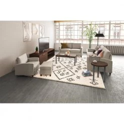 Blake Beige Modern Square Ottoman by HOMESTYLES 11 Blake Beige Modern Square Ottoman by HOMESTYLES -Deals HOMESTYLES Store beige homestyles ottomans 2000 08 fb80 66 1000