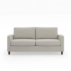 Blake 68 in. Beige Modern Polyester 2-Seat Sofa by HOMESTYLES