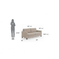 Dylan 68 in. W Square Arm Polyester Upholstered Modern Straight Beige Sofa by HOMESTYLES 18 Dylan 68 in. W Square Arm Polyester Upholstered Modern Straight Beige Sofa by HOMESTYLES -Deals HOMESTYLES Store beige homestyles sofas couches 2001 30 fb80 66 1000