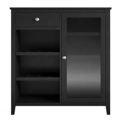 Arcadia Black Bar Cabinet by Ameriwood Home