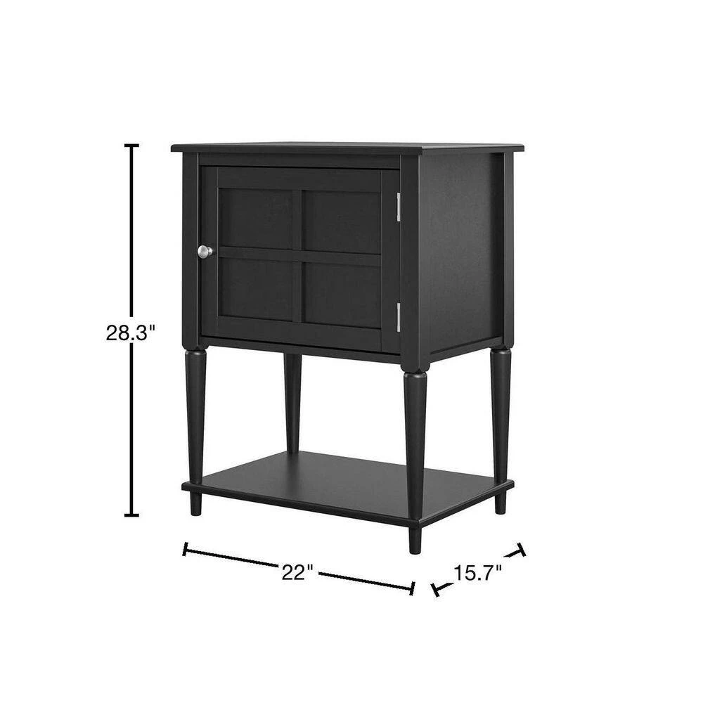 Gwyneth 28.3 in. Black Accent Table by Ameriwood Home 3 Gwyneth 28.3 in. Black Accent Table by Ameriwood Home - Image 3