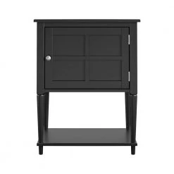 Gwyneth 28.3 in. Black Accent Table by Ameriwood Home