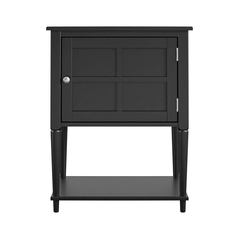 Gwyneth 28.3 in. Black Accent Table by Ameriwood Home 1 Gwyneth 28.3 in. Black Accent Table by Ameriwood Home