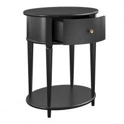 Abelia 21.6 in. Black Round End Table with Drawer and Shelf by Ameriwood Home 15 Abelia 21.6 in. Black Round End Table with Drawer and Shelf by Ameriwood Home -Deals HOMESTYLES Store black ameriwood home end side tables hd75245 77 1000