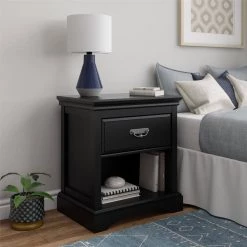 Malvern Black Nightstand by Ameriwood Home -Deals HOMESTYLES Store black ameriwood home nightstands hd10571 31 1000