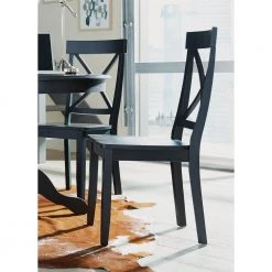 Black Dining Chairs (Set of 2) by HOMESTYLES -Deals HOMESTYLES Store black homestyles dining chairs 5178 802 31 1000