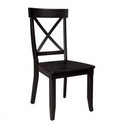 Black Dining Chairs (Set of 2) by HOMESTYLES