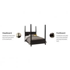 Bedford Black King Poster Bed by HOMESTYLES -Deals HOMESTYLES Store black homestyles four poster beds 5531 620 4f 1000