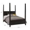 Bedford Black King Poster Bed by HOMESTYLES