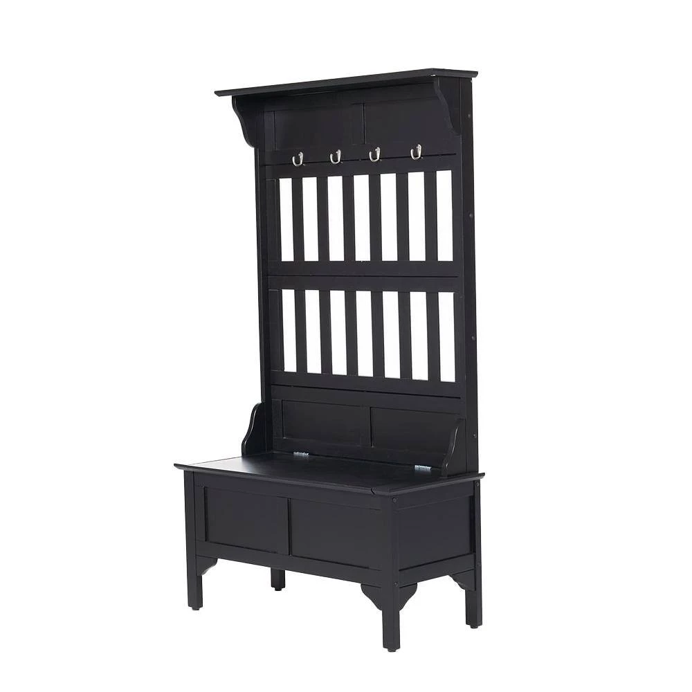 Hall Tree in Black by HOMESTYLES 5 Hall Tree in Black by HOMESTYLES - Image 5