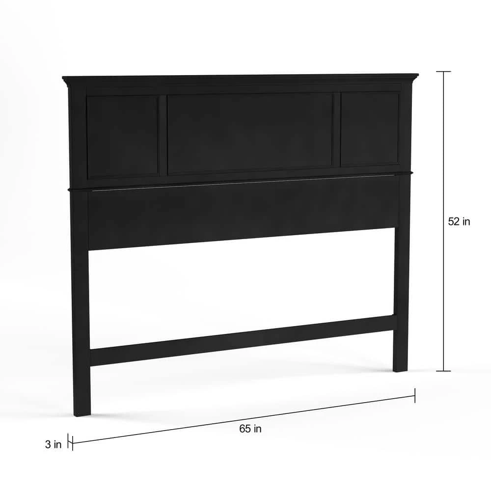Bedford Black Queen Headboard by HOMESTYLES 5 Bedford Black Queen Headboard by HOMESTYLES - Image 5