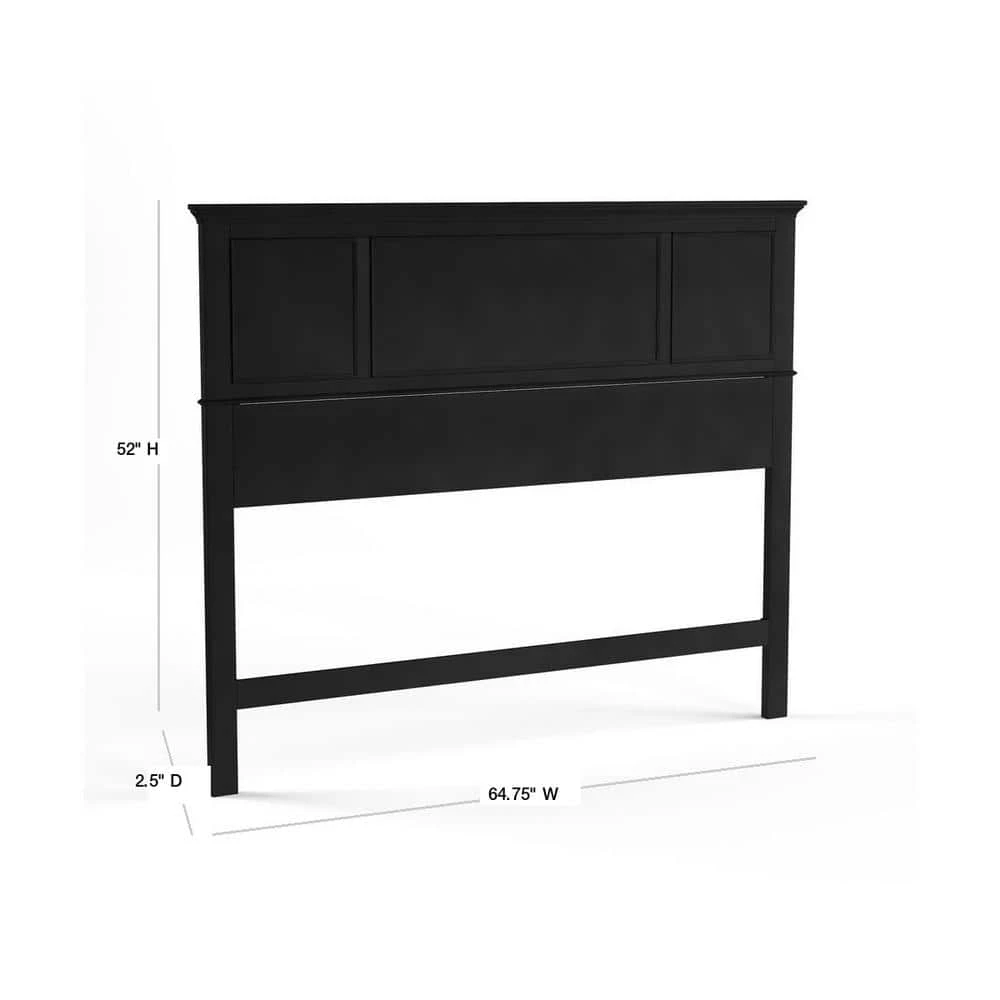 Bedford Black Queen Headboard by HOMESTYLES 3 Bedford Black Queen Headboard by HOMESTYLES - Image 3