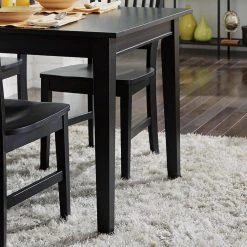 Arts and Crafts 66 in Rectangular Black Wood Dining Table by HOMESTYLES -Deals HOMESTYLES Store black homestyles kitchen dining tables 5181 31 76 1000
