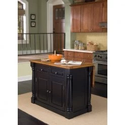 Monarch Black and Oak Kitchen Island by HOMESTYLES -Deals HOMESTYLES Store black homestyles kitchen islands 5008 94 31 1000