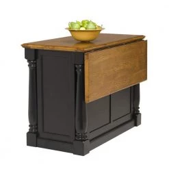 Monarch Black and Oak Kitchen Island by HOMESTYLES -Deals HOMESTYLES Store black homestyles kitchen islands 5008 94 44 1000