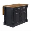 Monarch Black and Oak Kitchen Island by HOMESTYLES