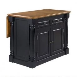 Monarch Black and Oak Kitchen Island by HOMESTYLES