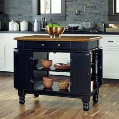 Americana Black Kitchen Island With Storage by HOMESTYLES -Deals HOMESTYLES Store black homestyles kitchen islands 5082 94 a0 1000