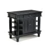 Americana Black Kitchen Island With Storage by HOMESTYLES