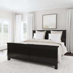 Oak Park Black King Panel Bed by HOMESTYLES -Deals HOMESTYLES Store black king homestyles panel beds 5911 600 31 1000