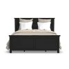 Oak Park Black King Panel Bed by HOMESTYLES
