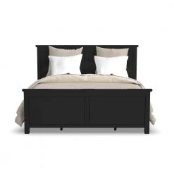 Oak Park Black King Panel Bed by HOMESTYLES