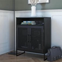 Pelham Black Oak Storage Cabinet by Ameriwood Home -Deals HOMESTYLES Store black oak ameriwood home accent cabinets hd31226 c3 1000