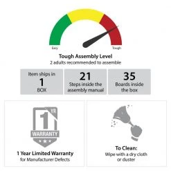 DeWitt 5-Drawer Black Oak Chest of-Drawers (54.34 in. H x 30.91 in. W x 16.54 in. D) by Ameriwood Home 18 DeWitt 5-Drawer Black Oak Chest of-Drawers (54.34 in. H x 30.91 in. W x 16.54 in. D) by Ameriwood Home -Deals HOMESTYLES Store black oak ameriwood home chest of drawers hd29260 1f 1000