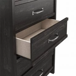 DeWitt 5-Drawer Black Oak Chest of-Drawers (54.34 in. H x 30.91 in. W x 16.54 in. D) by Ameriwood Home 15 DeWitt 5-Drawer Black Oak Chest of-Drawers (54.34 in. H x 30.91 in. W x 16.54 in. D) by Ameriwood Home -Deals HOMESTYLES Store black oak ameriwood home chest of drawers hd29260 77 1000