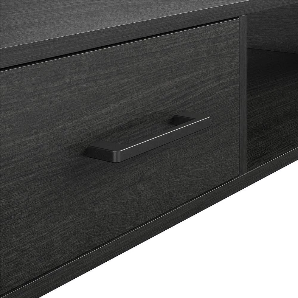 Phillips 19.49 in. Black Oak Rectangular Particleboard Coffee Table by Ameriwood Home 8 Phillips 19.49 in. Black Oak Rectangular Particleboard Coffee Table by Ameriwood Home - Image 8