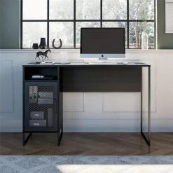 Pelham 47.6 in. Black Oak Single Pedestal Desk by Ameriwood Home 19 Pelham 47.6 in. Black Oak Single Pedestal Desk by Ameriwood Home -Deals HOMESTYLES Store black oak ameriwood home computer desks hd04937 31 1000
