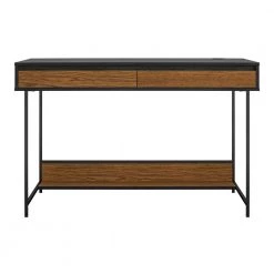 Apison Computer Desk, Black Oak by Ameriwood Home