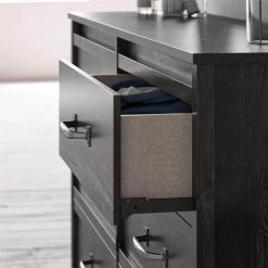 DeWitt 6-Drawer Black Oak Dresser (35 in. H x 59.33 in. W x 15.67 in. D) by Ameriwood Home -Deals HOMESTYLES Store black oak ameriwood home dressers hd99895 77 1000