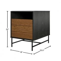 Apison Black Oak End Table by Ameriwood Home -Deals HOMESTYLES Store black oak ameriwood home end side tables hd07080 40 1000
