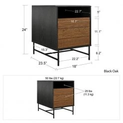 Apison Black Oak End Table by Ameriwood Home -Deals HOMESTYLES Store black oak ameriwood home end side tables hd07080 4f 1000