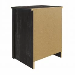 DeWitt 1-Drawer Black Oak Nightstand 24.37 in. H x 19.69 in. W x 19.69 in. D by Ameriwood Home -Deals HOMESTYLES Store black oak ameriwood home nightstands hd86452 66 1000