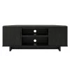 Julia 48 in. Black Oak Particle Board Corner TV Stand Fits TVs Up to 50 in. with Cable Management by Ameriwood Home