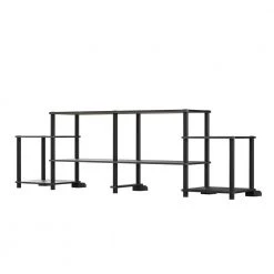 Crocker 76.38 in. Black Oak TV Stand Fits TV's up to 50 in. by Ameriwood Home -Deals HOMESTYLES Store black oak ameriwood home tv stands hd31257 66 1000