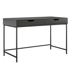 Wardlaw 47.63 in. Black Oak Desk with 2-Drawers by Ameriwood Home -Deals HOMESTYLES Store black oak ameriwood home writing desks de84122 40 1000