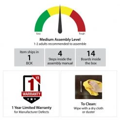 Bernay 36 in. Black Oak Desk with Rolling Cart Bundle by Ameriwood Home 16 Bernay 36 in. Black Oak Desk with Rolling Cart Bundle by Ameriwood Home -Deals HOMESTYLES Store black oak ameriwood home writing desks hd97937 1f 1000