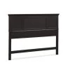 Bedford 2-Piece Black Queen Headboard Bedroom Set by HOMESTYLES