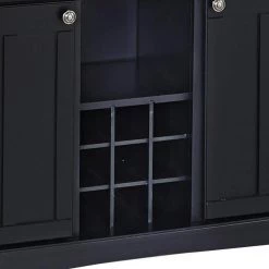Black and Cherry Buffet with Hutch by HOMESTYLES -Deals HOMESTYLES Store black w cherry top homestyles sideboards buffet tables 5100 0042 42 1f 1000