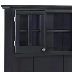 Black and Cherry Buffet with Hutch by HOMESTYLES -Deals HOMESTYLES Store black w cherry top homestyles sideboards buffet tables 5100 0042 42 4f 1000