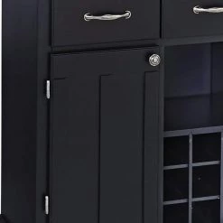 Black and Cherry Buffet with Wine Storage by HOMESTYLES -Deals HOMESTYLES Store black w cherry top homestyles sideboards buffet tables 5100 0042 c3 1000
