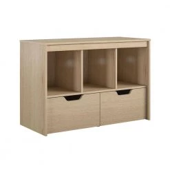 Lauren Kids Blonde Oak Toy Storage Cube with Drawers by Ameriwood Home -Deals HOMESTYLES Store blonde oak ameriwood home kids storage cubes hd34093 40 1000