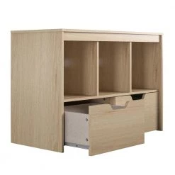 Lauren Kids Blonde Oak Toy Storage Cube with Drawers by Ameriwood Home -Deals HOMESTYLES Store blonde oak ameriwood home kids storage cubes hd34093 4f 1000